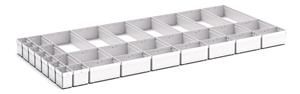 32 Compartment Box Kit 100+mm High x 1300W x 650D drawer Bott Drawer Cabinets 1300 x 650 for your Workshop or Lab 43020783 